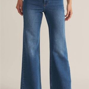 Z Supply Vintage Indigo Wash Georgia Relaxed Wide Leg Jeans size 29 MSRP $119
